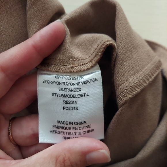 Rekucci Collection Tan Pencil Skirt Stretch Size 6 - Picture 4 of 7